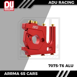 ADU RACING 7075-T6 SLIDING MOTOR MOUNT WITH 42mm 49mm 56mm motor FOR ARRMA 6S 1/8 AND 1/7 RC CARS RED V6