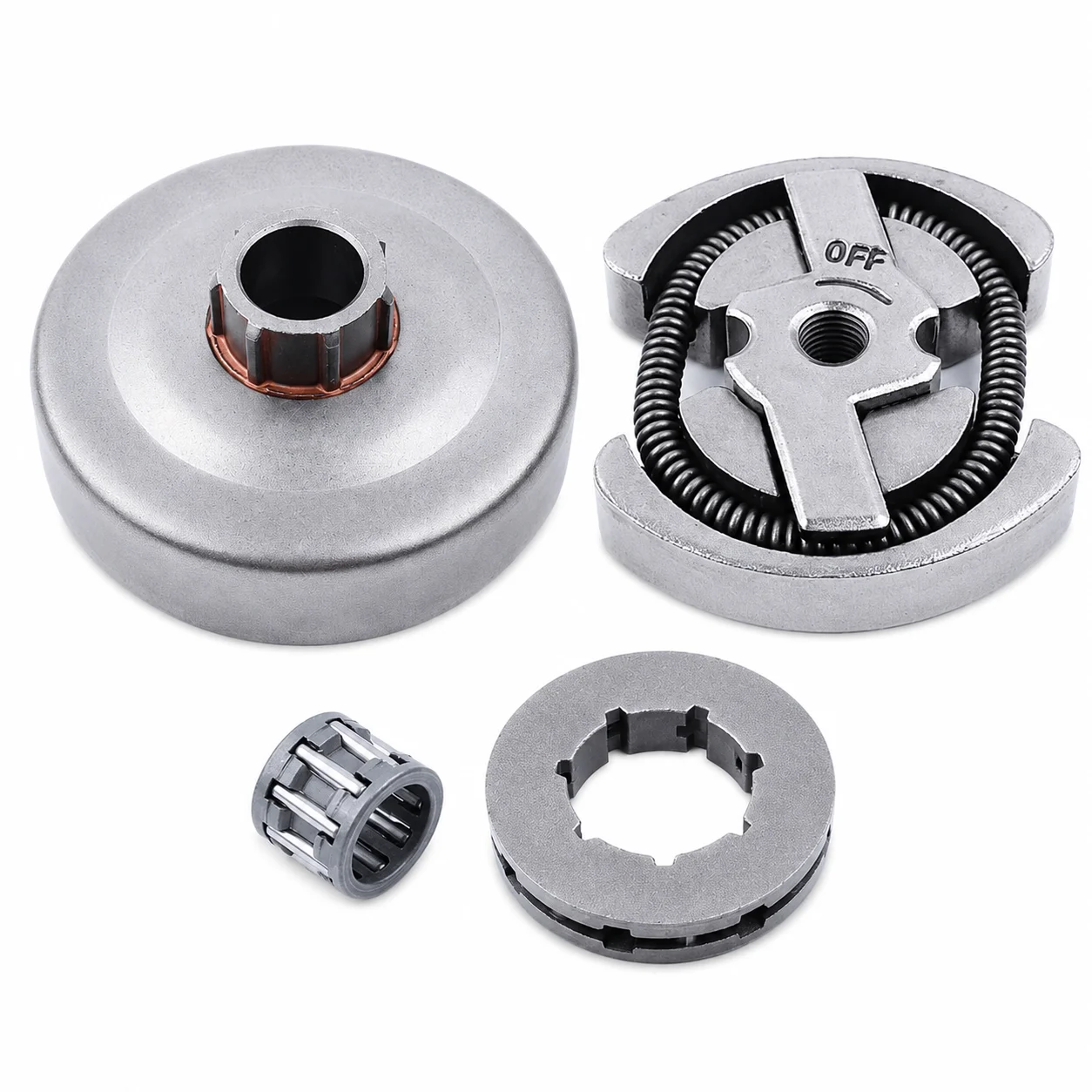 ".325"-8T Clutch Drum Clutch Sprocket Pinion Needle Cage Bearing Kit For Partner 350 351 Chainsaw Parts Saw Tools Accessories