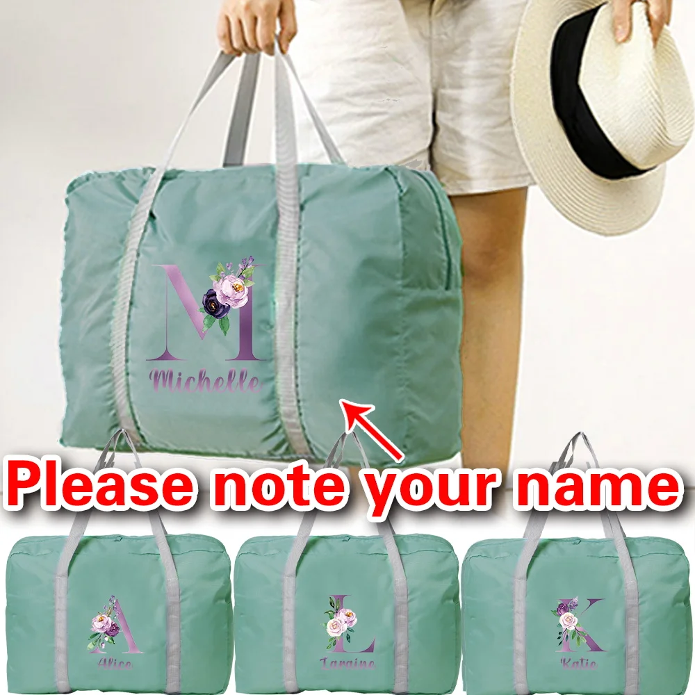 Personalized Customized Large Capacity Hand Luggage Short Trip Weekend Overnight Bag Fashion Travel Bag for Men and Women.