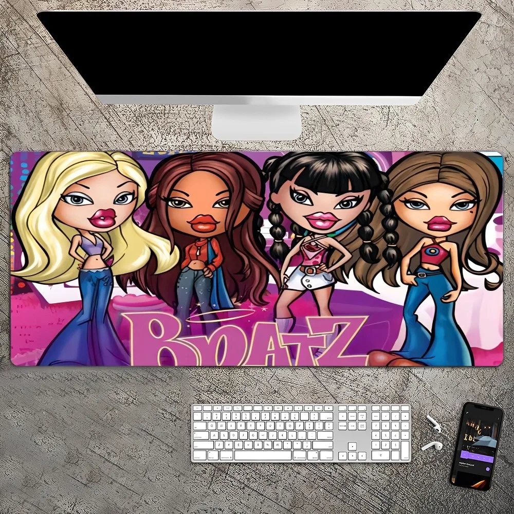 Lovely Doll B-Bratz Mousepad Custom Skin Desktop Desk Mat Kawaii Gaming Accessories Students Writing Pad for PC Computer Table