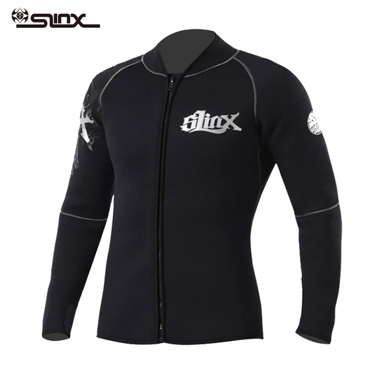 5mm Neoprene Top Wetsuit Surf Suit Kitesurf Swimwear Winter Underwater Spearfishing Long Sleeve Scuba Diving Clothes Men Women