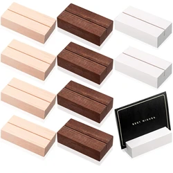 1/2pcs Wood Place Card Holders Wood Sign Holders Table Number Holder Stands Name Card Holder for Wedding Party Events Decor