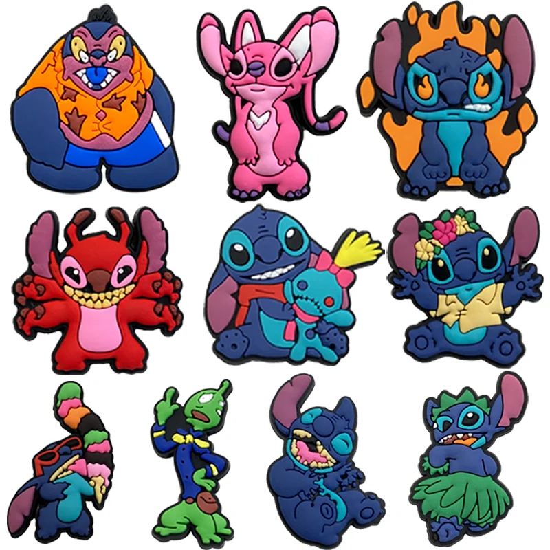 20pcs/set Stitch Shoe Charms DIY Accessories For PVC Decorations Fit to Bubble Slides Sandals image 4