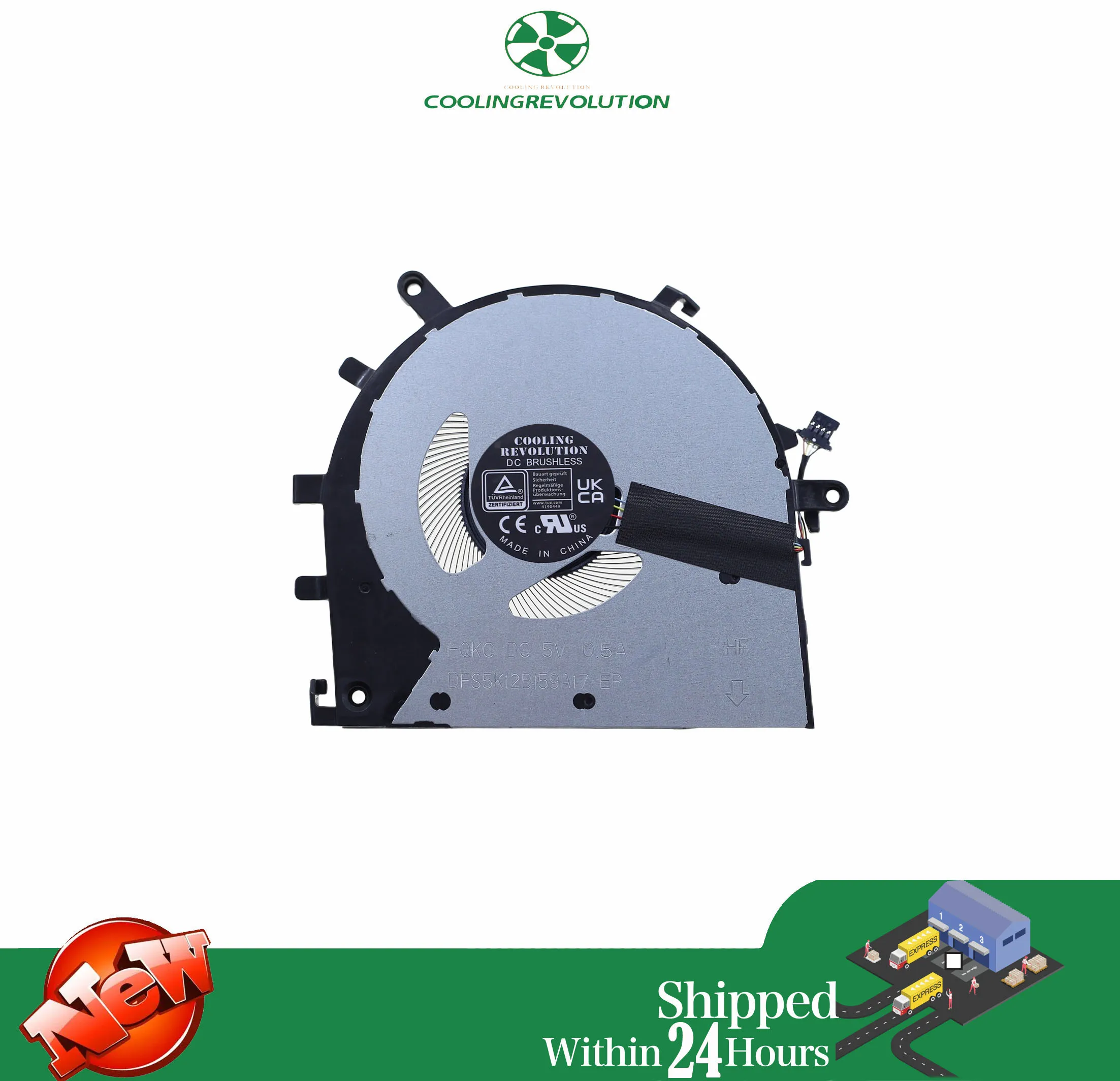 Laptop CPU Cooling Fan for LENOVO YOGA 7 2-in-1 14IML9 14AHP9 14IRL8 14ARP8 5F10S14101 5F10S14100