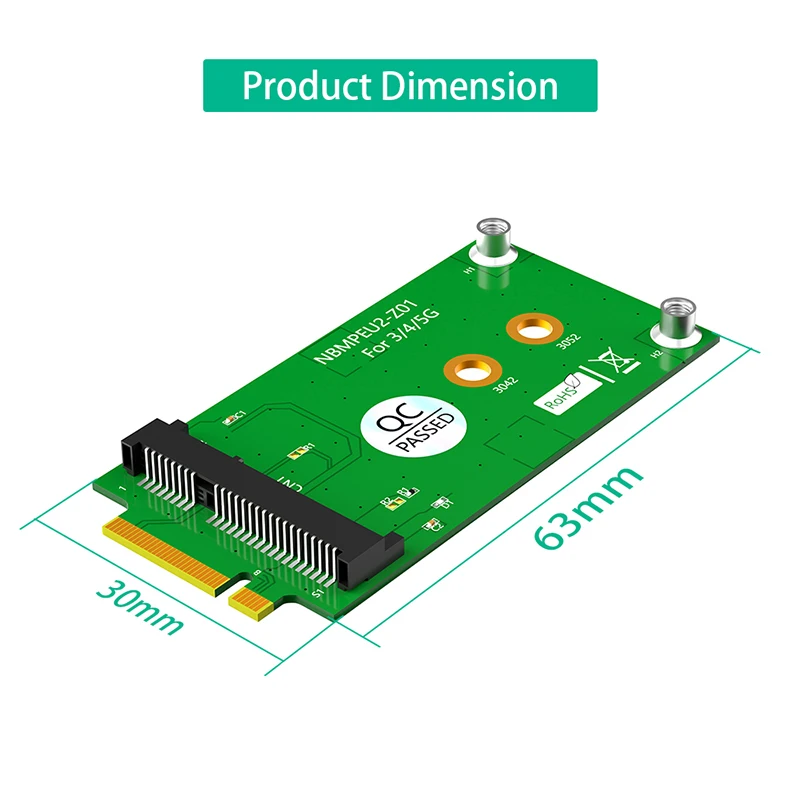 Адаптер M.2 Key B с интерфейсом Mini PCI Express, преобразователь переходной карты для 3G/4G/Φ модуля, поддержка полноразмерной мини-карты PCIE для ПК