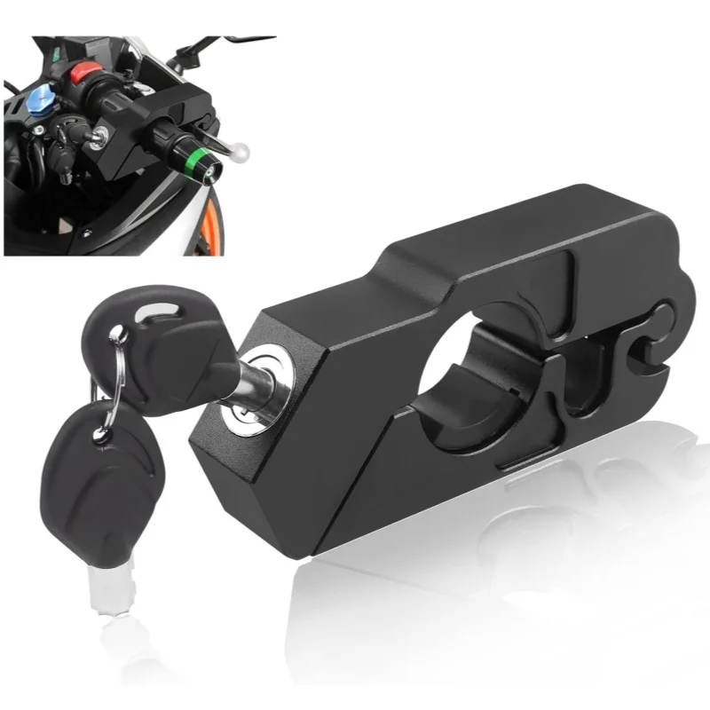 

Motorcycle Handlebar Lock Handlebar Brake Handle Solid Lock Imitating Steal Lock Pull Rod ATV Dirt Street Bikes Anti Theft 2024