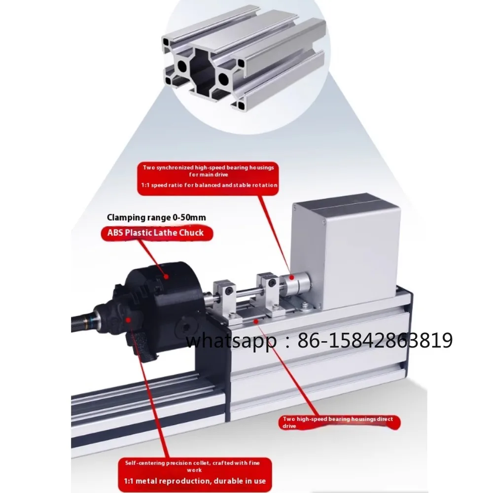 Portable Fishing Rod Winding Machine Epoxy Resin Rotating Gluing Tool Fishing Rod Building Elctric-Drive Machine + Foot Switch