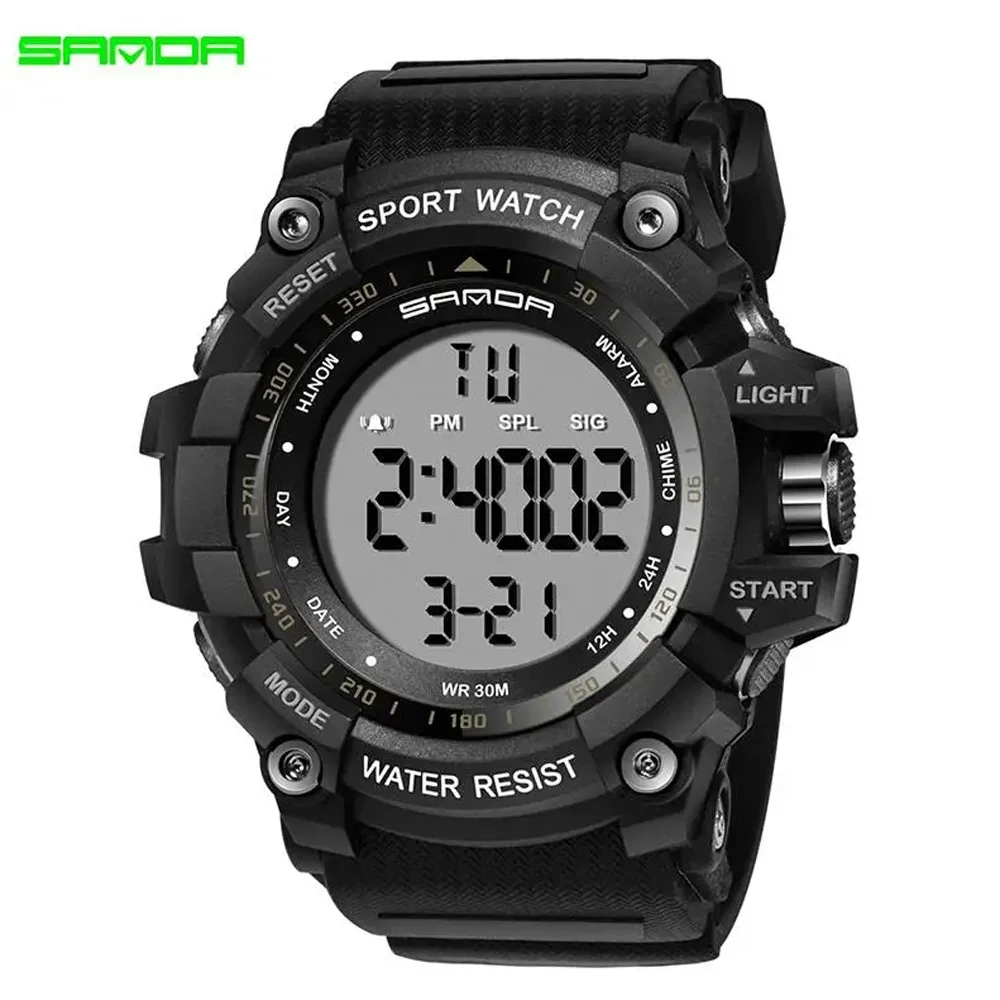 2023 Sanda Top Brand Digital Watch Men Luxury Military Fashion Sport Alarm Stopwatch Clock Male Relogio Masculino