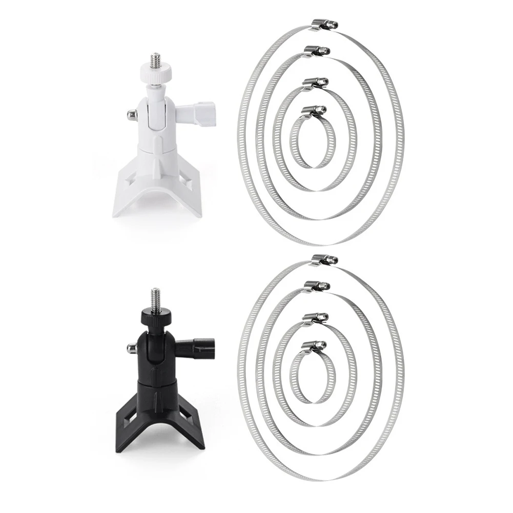 Support sur poteau pour caméra, support sur poteau universel réglable 360 ° Rotation pour Ring Stick Up Cam/Spotlight Cam/EufyCam 2C