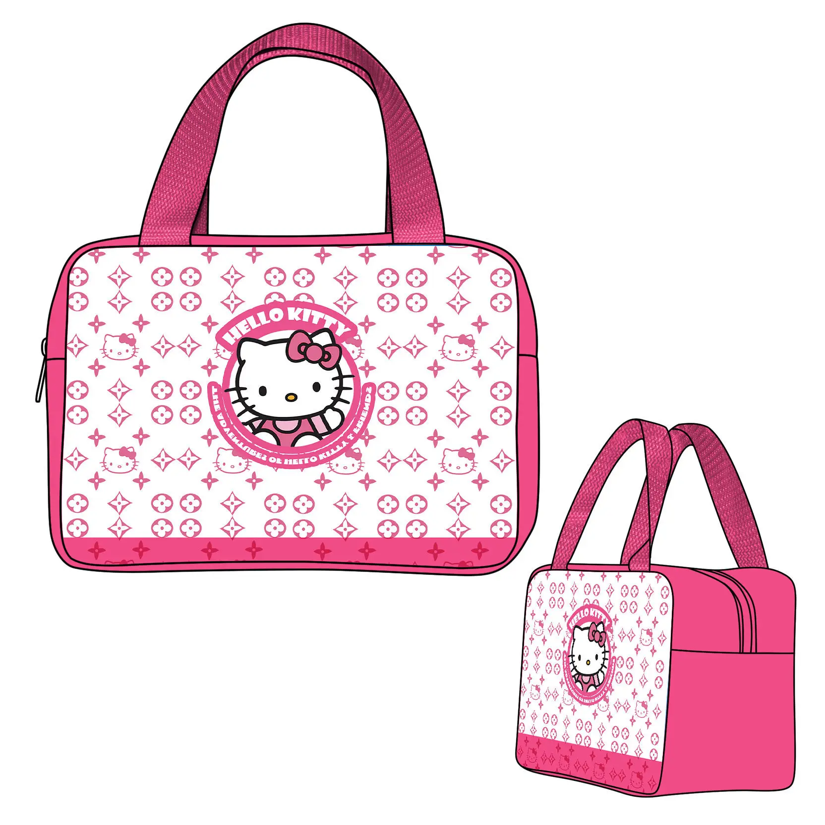 

Sanrio Hello Kitty Handheld Insulated Bag Cartoon Lunch Pack Portable Lunch Box Outing Storage Bag