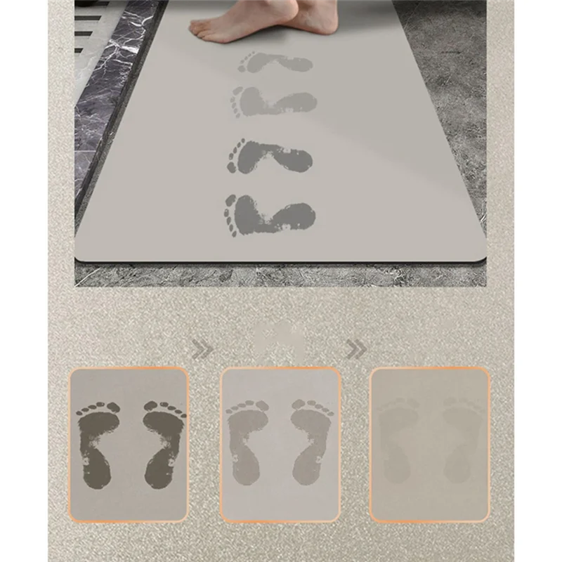 

-A14E 1 PCS Cartoon Cute Animal Bathroom Non-Slip Mat Non-Slip Wear-Resistant Velvet Cushion