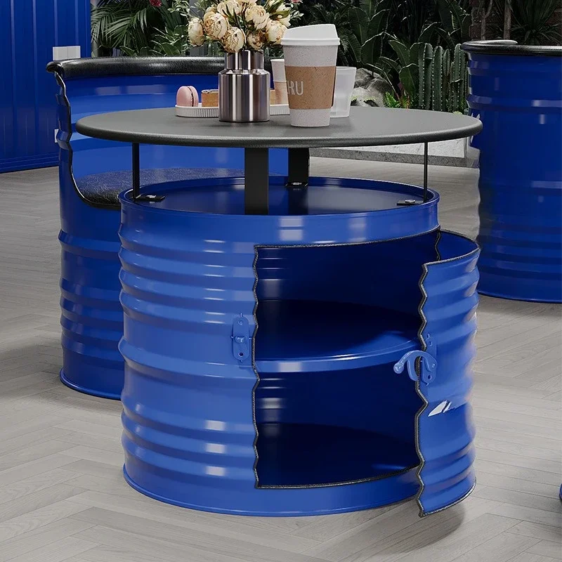 

Industrial style coffee shop table and chair combination milk tea shop dessert shop catering Internet celebrity rest area