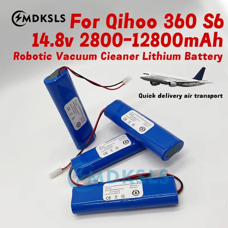 MDKSLS 2026 New 14.8V 2800mah-12800mAh 100% Original Battery Pack Used for The Qihoo 360 S6 Robot Vacuum Cleaner of Components