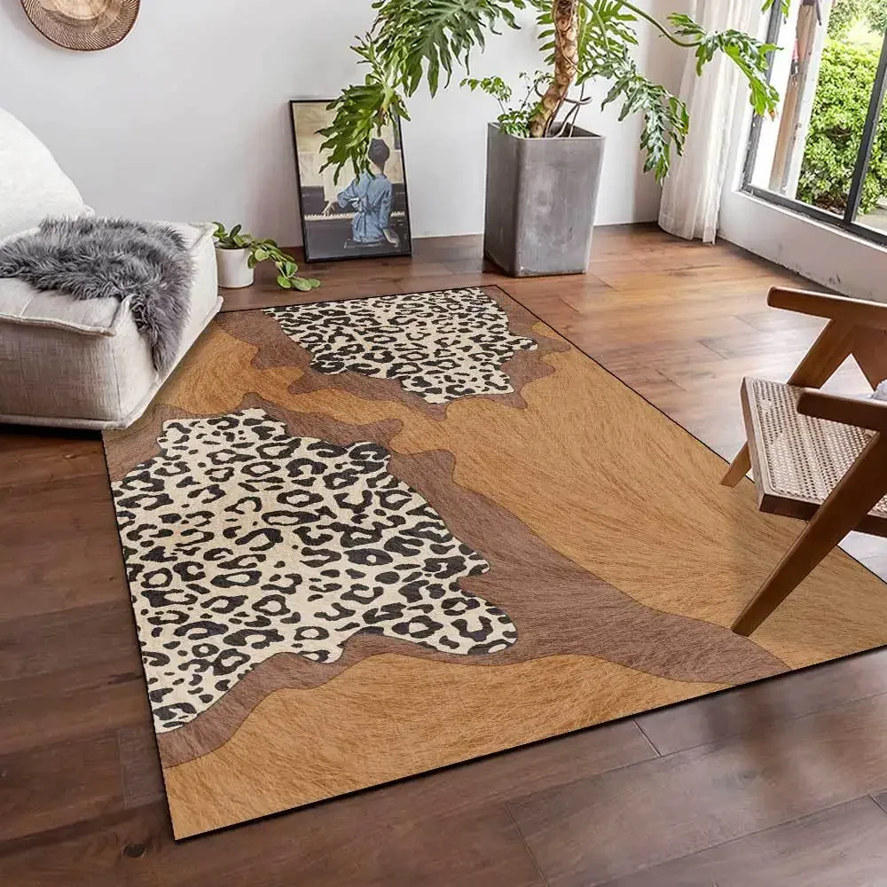 Cartoon Animals Series Carpet Child Play Area Rugs Cute Tiger skin 3D Printing Carpets for Kids Bedroom Game Rug Home Floor Mats