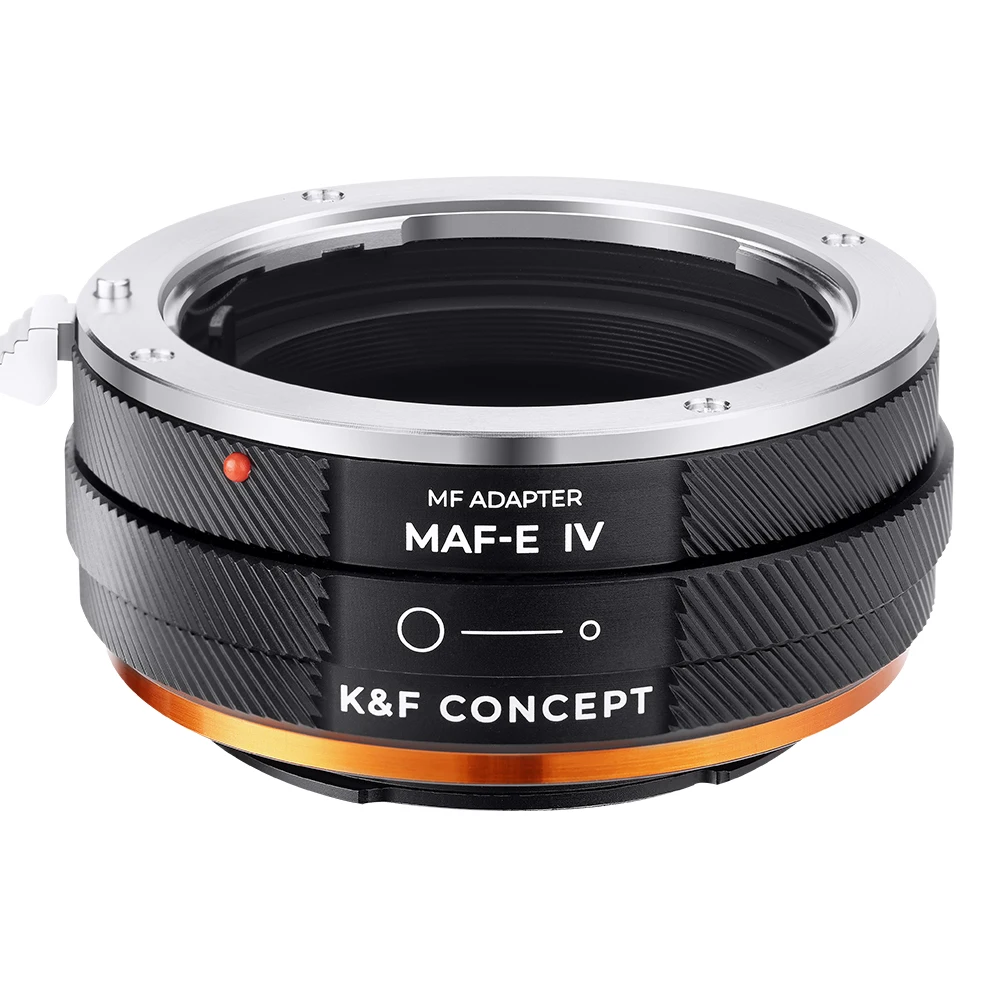 K&F Concept Adapter Ring for Sony Alpha A and Minolta AF Lens Mount to Sony E Camera Body MAF-E IV PRO