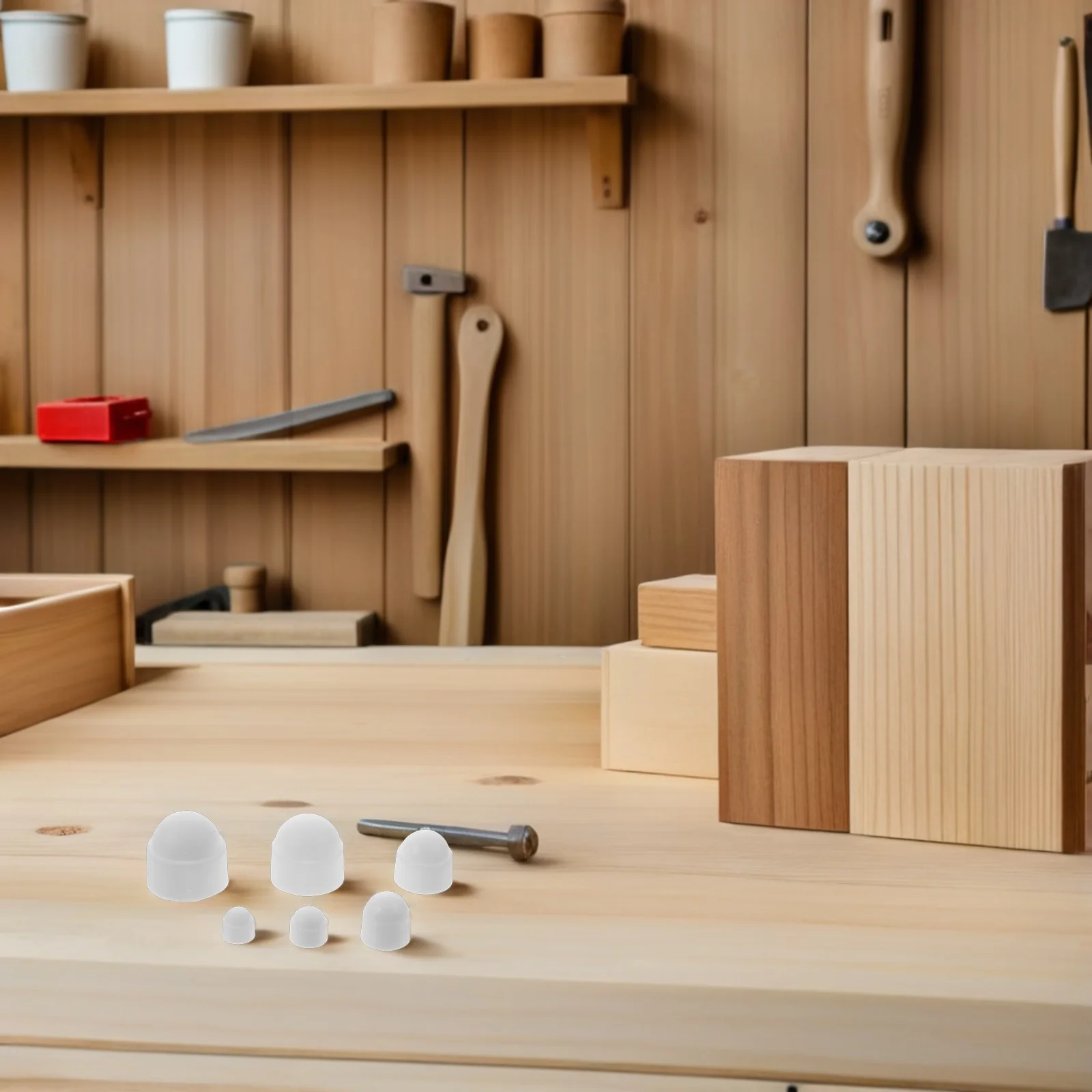 

160Pcs Rubber Hex Nut Covers Screw Thread Protection Set Bolt Cap Safety Covers for Industrial Home Improvement Tubing End