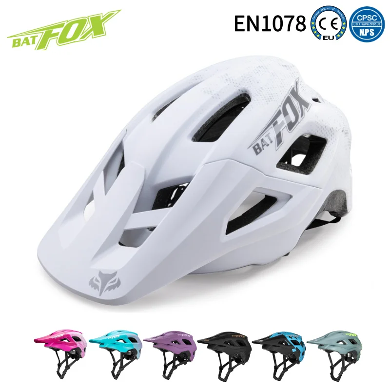 

BATFOX Bike helmet Men's Adjustable Road MTB Bicycle Helmet Electric scooter Safety helmet Women Cycling Gear CE/CPSC/EN1078