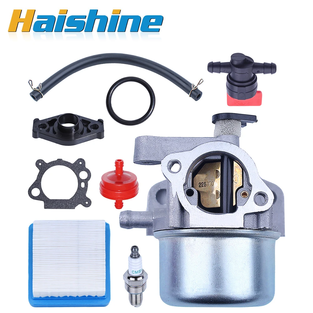 Kit Carburador com Vela de Faísca para Ouro 6.25hp 6.75hp Mrs Push Mower 675 190cc