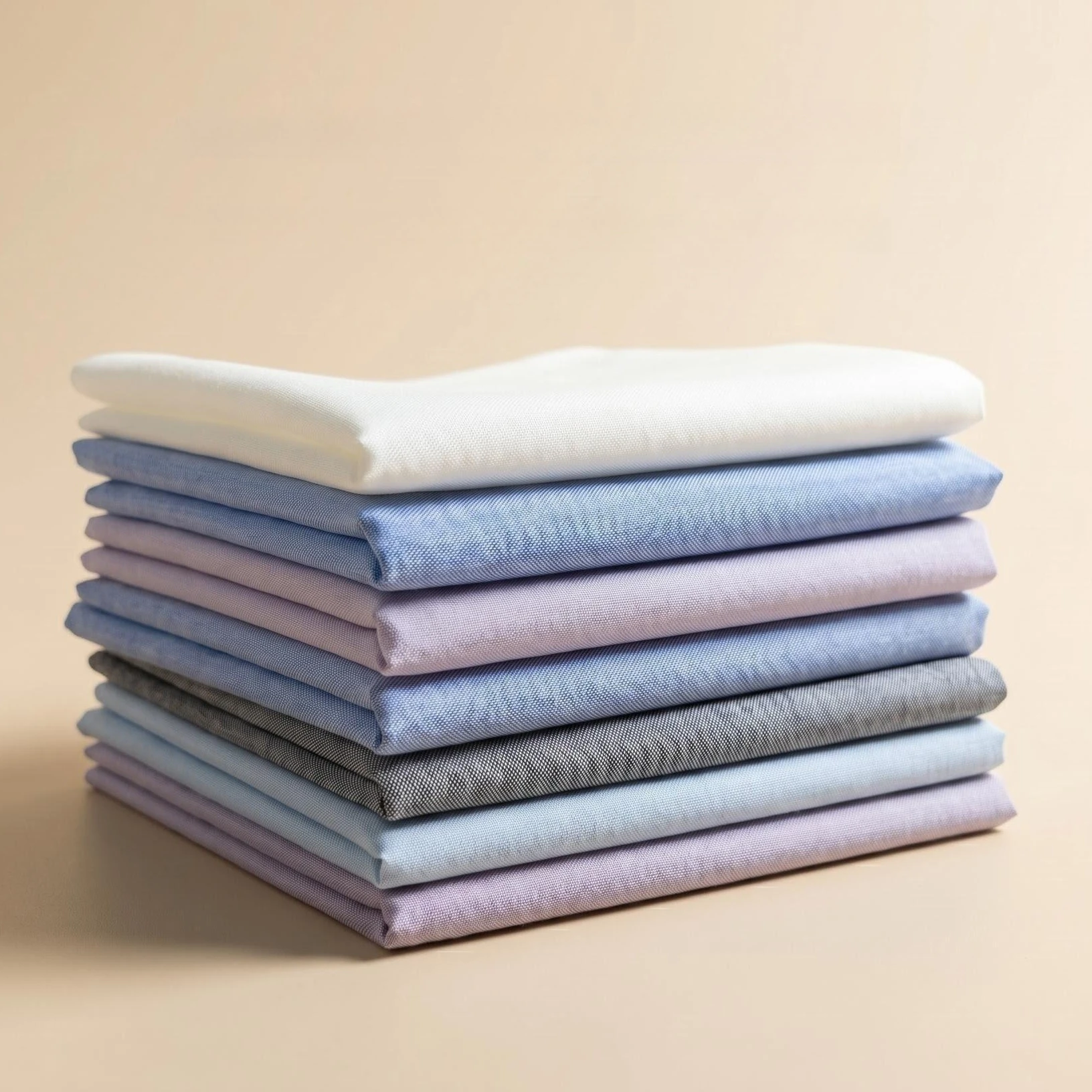 7/14Pcs Combed Cotton Solid Pocket Squares Soft Absorbent Smooth Handkerchiefs 40.5CM Suit Pocket Hankies Wedding Business Decor