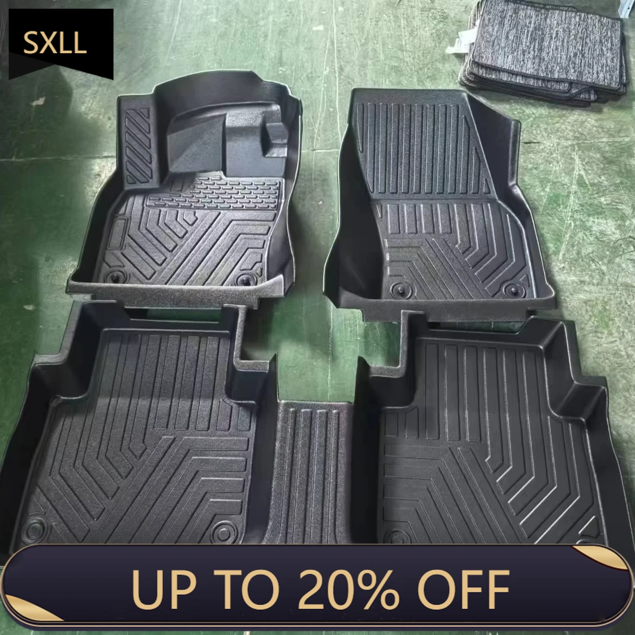 

SXLL 5D custom luxury car floor mat, car accessories, all-weather universal Pvc car carpet, comfortable luxury floor mat