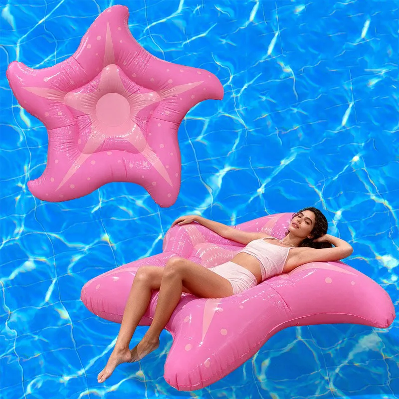 

Новый надувной плот-матрас «Морская звезда» 2026 года, утолщенный, мультяшный, для одного человека, для летних водных развлечений и пляжа
