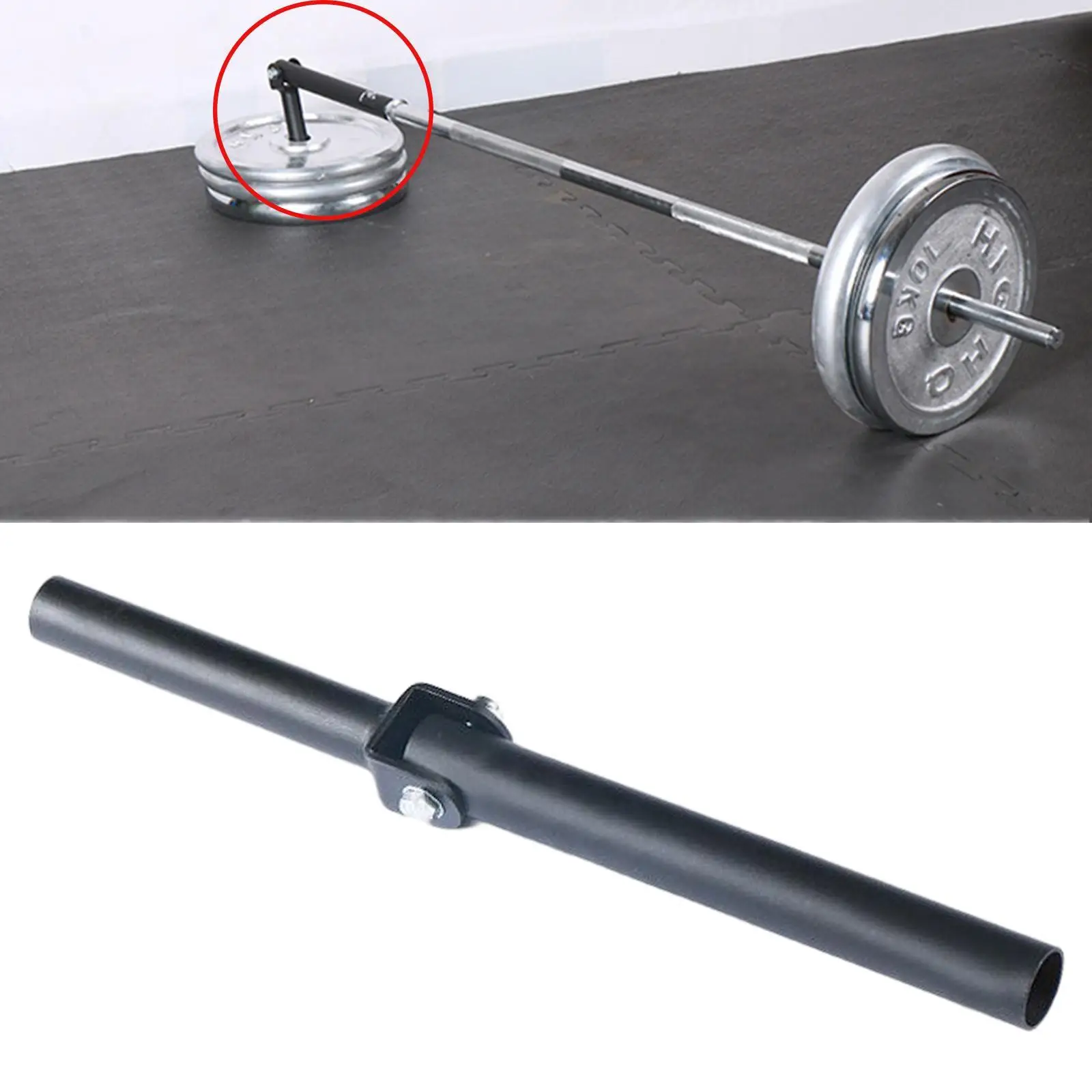 360° Rotation Landmine Attachment Intense Barbell Workouts Easy To Install Fix Pillar