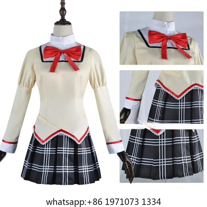 Kaname Madoka Akemi Homura Cosplay Costume School Uniform Puella Magi Madoka Magica Adult Anime Halloween Costumes Women Game