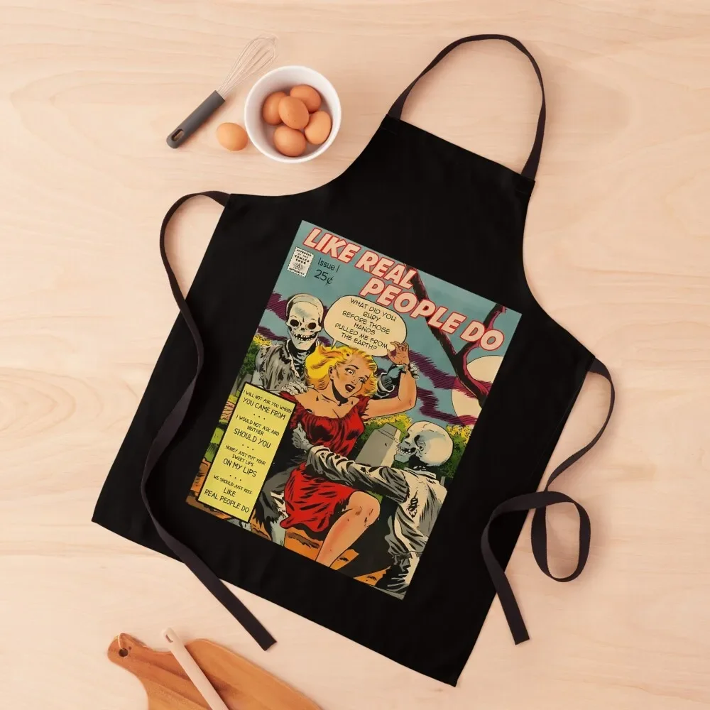 

Like Real People Do - Hozier Retro Comic Apron Hairdressing Kitchen Man Apron