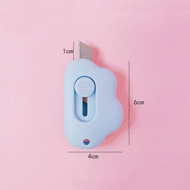 سكين صغير محمول ، لون أرنب لطيف سحابة ، قاطع ورق ، شفرة حلاقة ورقية ، أدوات مكتبية ، لوازم قطع