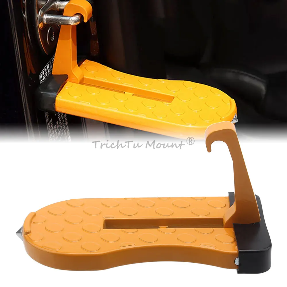 

Universal Car Accessroy Car Auxiliary Door Step Pedal Aluminum Alloy Thickened Vehicle Rooftop DoorStep For Roof Rack Truck Door