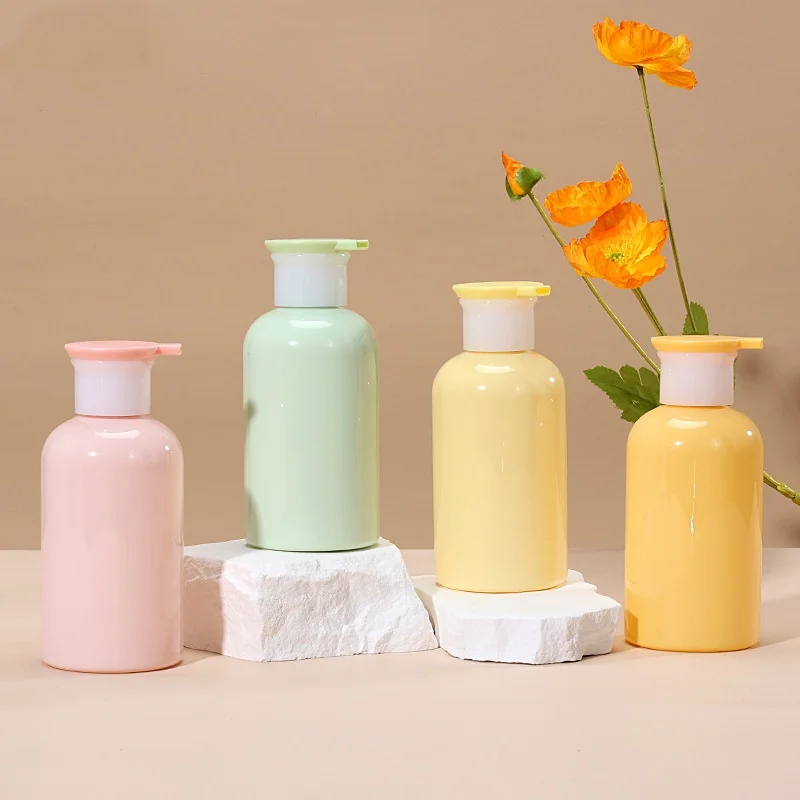 300ml Press Bathroom Dispensing Bottle Pet Liquid Soap Shampoo Shower Empty Container Bathroom Accessories Household Supplies