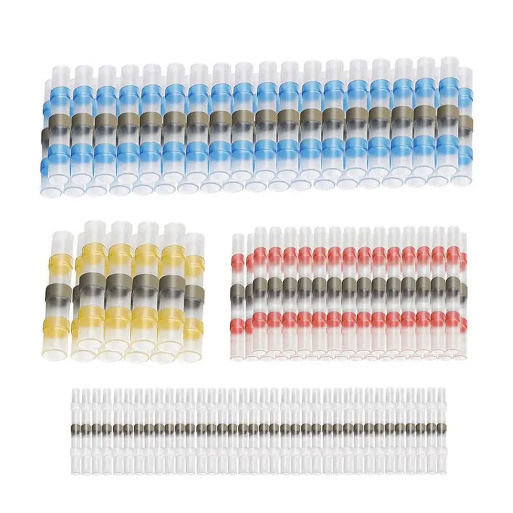 50/100 Stück Lötverbinder, wasserdichte Schrumpfschlauch-Verbindungsklemmen, isolierte elektrische Kabelverbinder für Autos – Detail 20