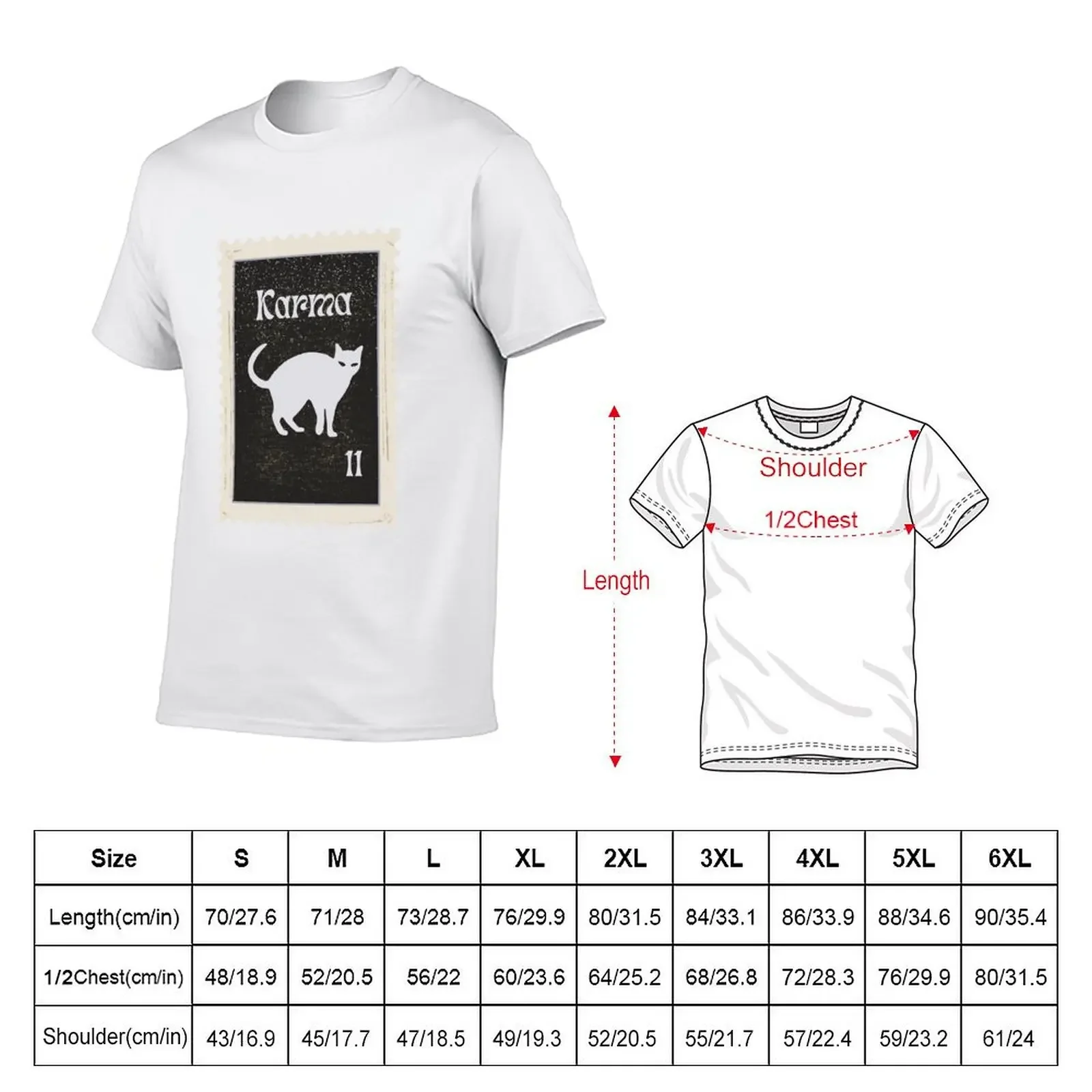 Karma Midnights Stamp T-Shirt summer tops tees mens funny t shirts