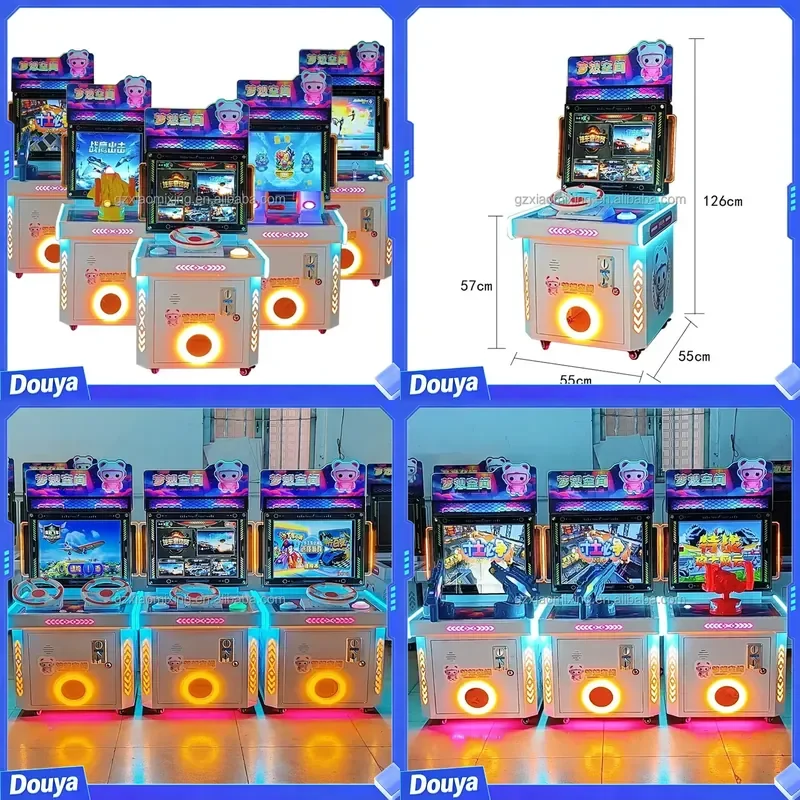 Mini Commercial Indoor Arcade Game Machine Coin-Operated Kids' Dream Space Durable Metal Material