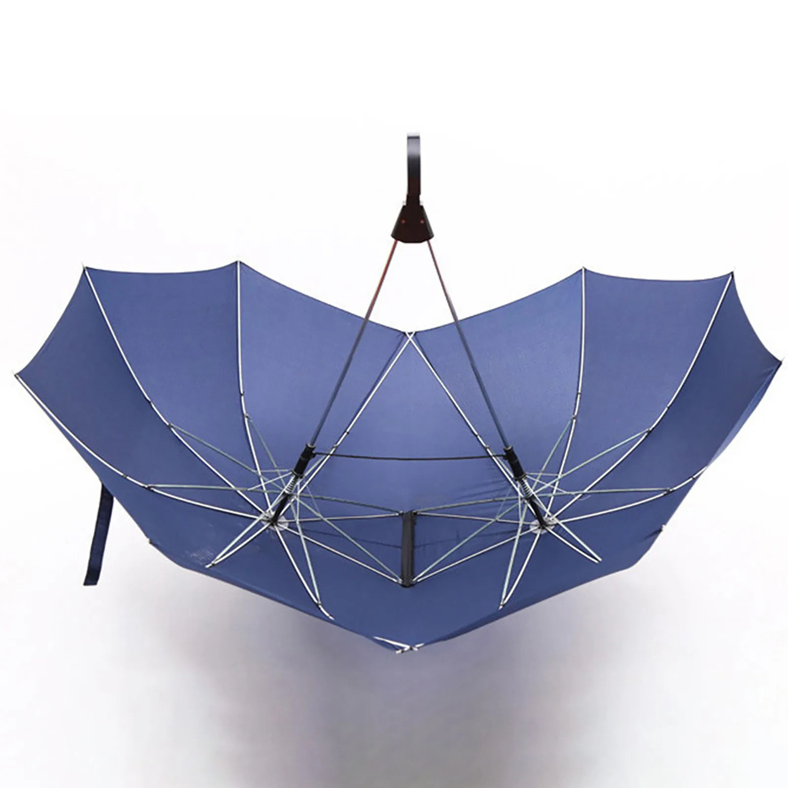 Convenient Umbrella Manual Closing Double Umbrella Large Area Coverage Sun Protection Couple Umbrella Rain-Roof