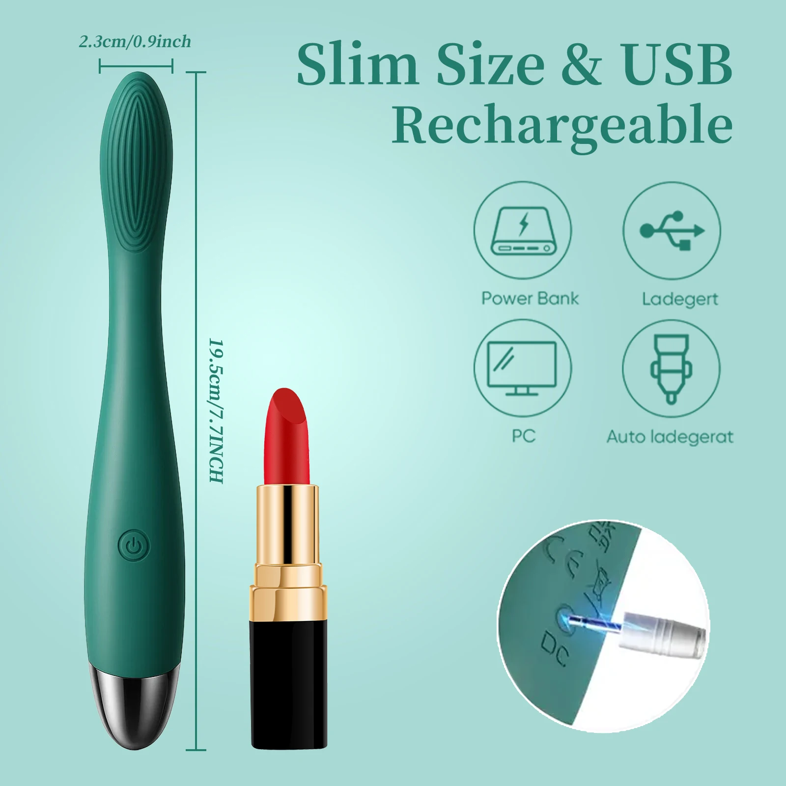Adult Toy Vibrator, Female Adult Sex Toy, G-Spot Clitoral Vibrator, Stimulator, for Couples' Foreplay - view 3