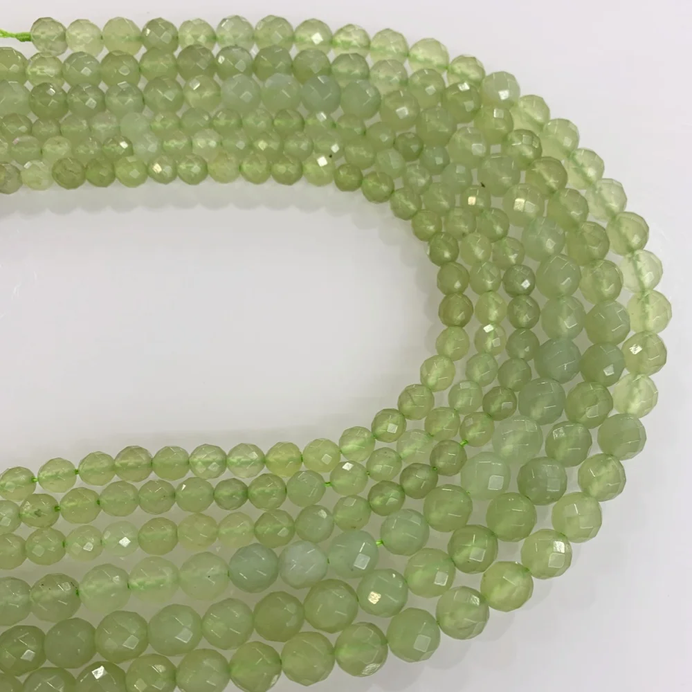 

Natural 6mm8mmNew Jade Mint Jades Beads Loose Spacer Bead For Jewelry Making DIY Charms Necklace Bracelet 15"Inch