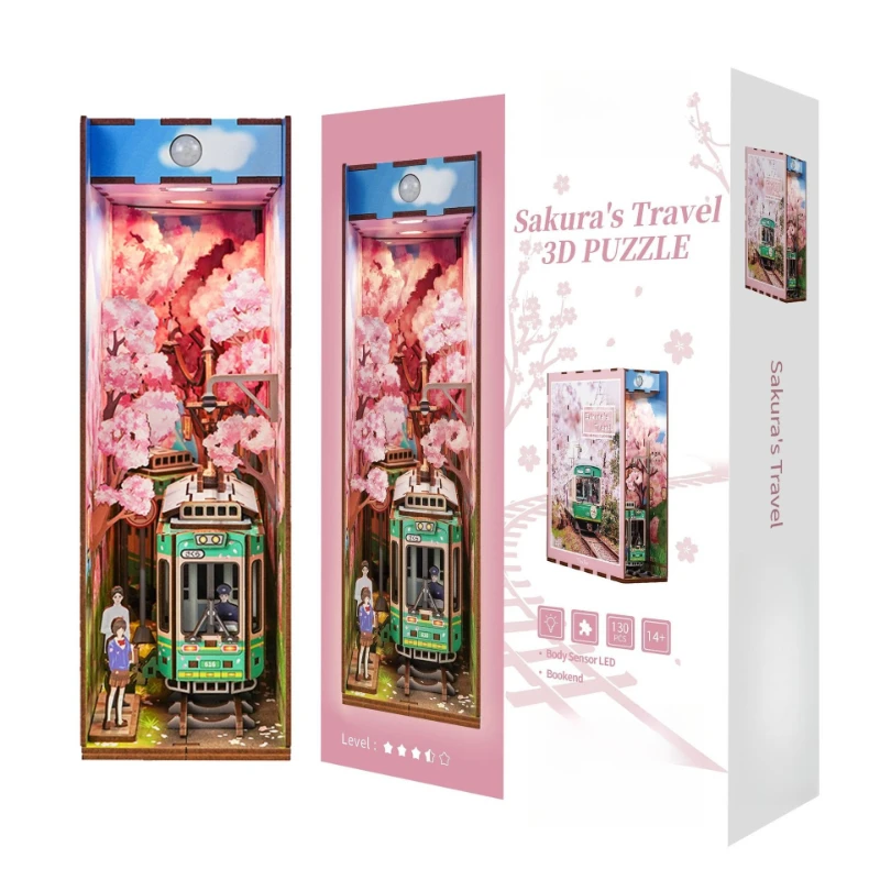 

Induction Shuli Cherry Blossom Creative Romantic Ornament Handmade Assembling Three-dimensional Gift