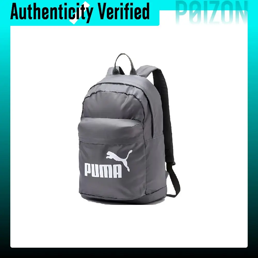 PUMA Nylon Fabric Backpack Regular Unisex Gray 075752-02