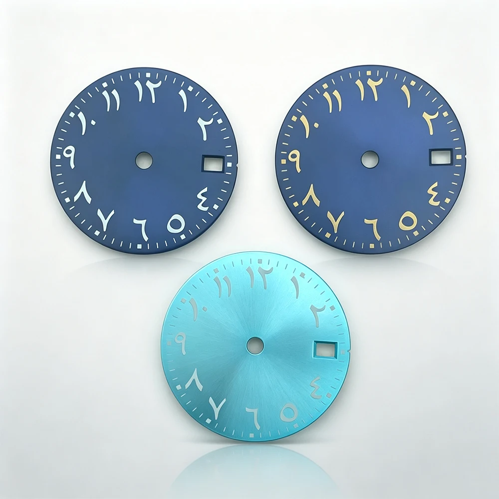 28.5MM NH35 dial Watch accessories men's watch dial Arabic dial with multiple color dials Suitable for the NH35/NH34/36 movement