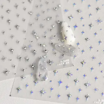 8 最佳銷售 銀色美甲貼紙 - №7