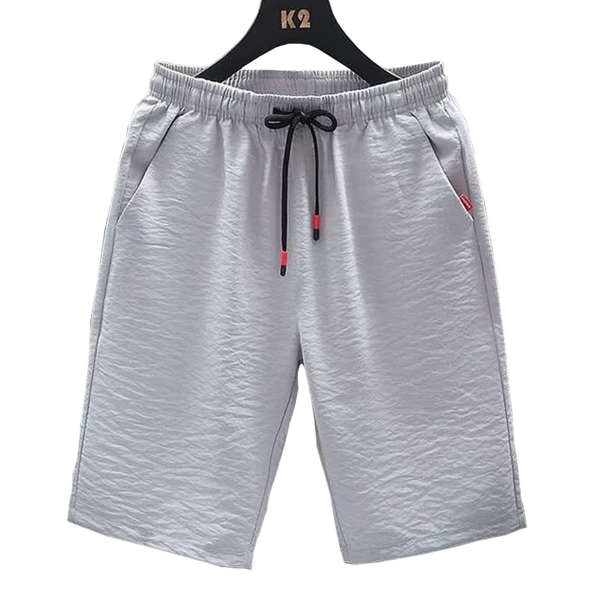 شورتات رجالية كاجوال للشاطئ، سراويل رياضية فضفاضة للجري، خمسة أرباع، متوفرة بألوان مختلفة لربيع وصيف #4