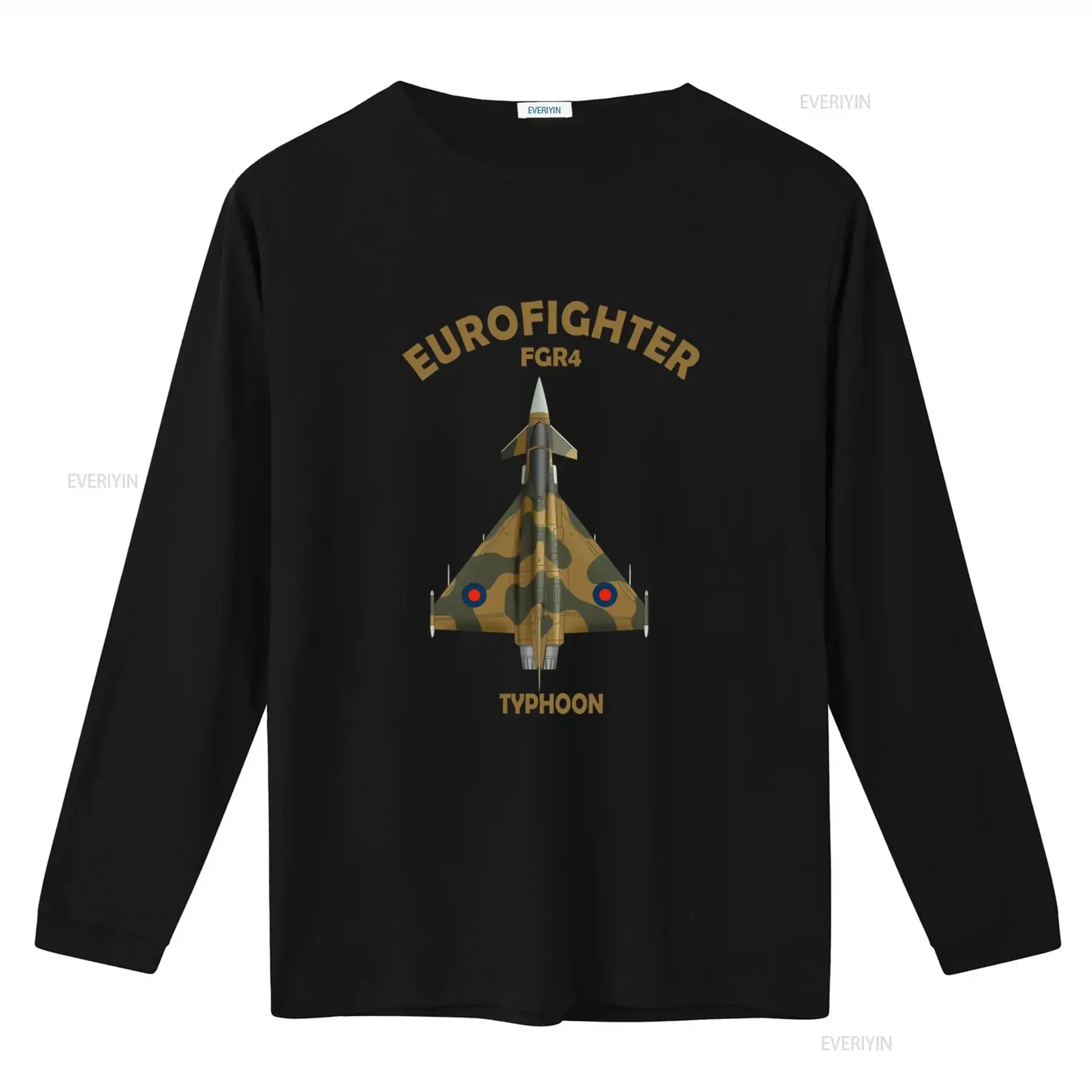 Eurofighter Typhoon T Shirt FGR4 Camouflage Print for Aviation Enthusiasts vintage Washed Comfortable fashion Stylish Versatile