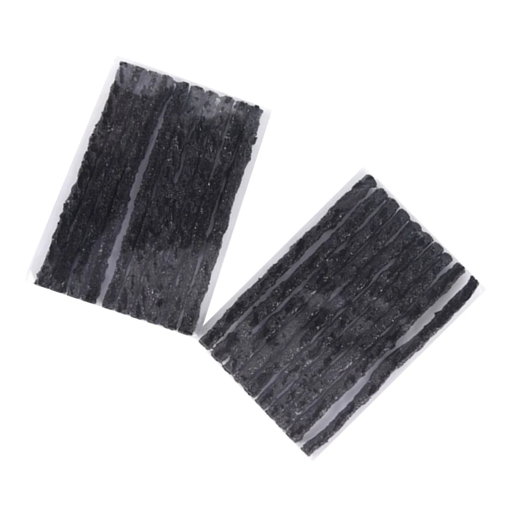 

30 pcs Car Tubeless Seal Strip Tire Repair Tool Flexible Tightness Guaranteed For Vehicle Wheels 100*3.5Mm Black