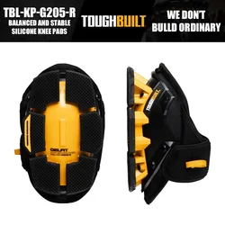 ToughBuilt TBL-KP-G205-R Balanced And Stable Silicone Knee Pads Protective Tools Accessories
