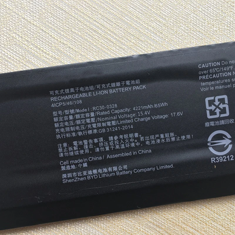 New RC30-0270 RC30-0328 Laptop Battery For Razer Blade 15 BASE 2018 2019 2020 2021 Year,RZ09-0270,RZ09-03009,RZ09-0369,RZ09-0410