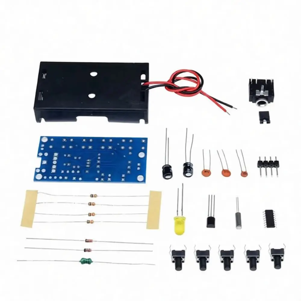FM Receiver Radio DIY Soldering Kit 76 To 108MHz Practical Learning Electronic Signal Processing Education Board Circuit Project