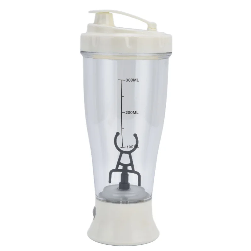 Electric Mixing Cup Simple 350ml Coffee Milk Shaking Bottle Automatic Shaker Cup White/Orange/Green/Black
