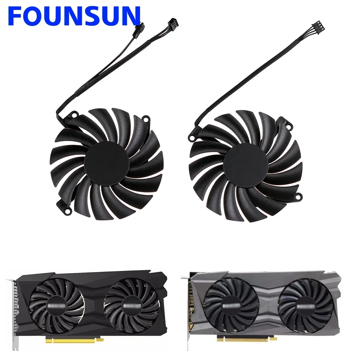 

Новый охлаждающий вентилятор CF-12910S 85 мм для INNO3D RTX 3050 3060 Ti 3070 3080 TWIN X2 OC Вентилятор охлаждения видеокарты