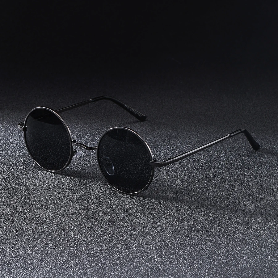 1 Stück modische Retro-Sonnenbrille mit rundem Rahmen, Unisex, geeignet für Partys, Musikfestivals und Street-Style-Fotografie